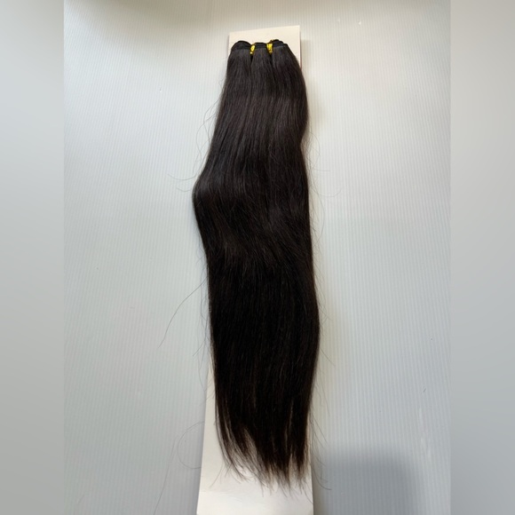 18 Inch Real Human hair Extensions 1B Black Weft Straight |The Sassy col… - Picture 6 of 7